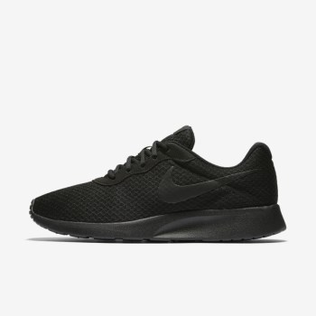 Nike Tanjun - Férfi Utcai Cipő - Fekete/Sötét Szürke/Fekete